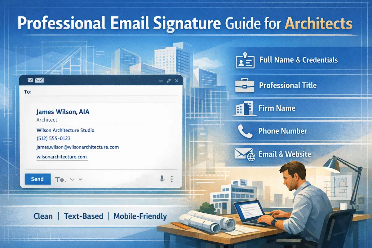 Architect Email Signature: Examples & Templates