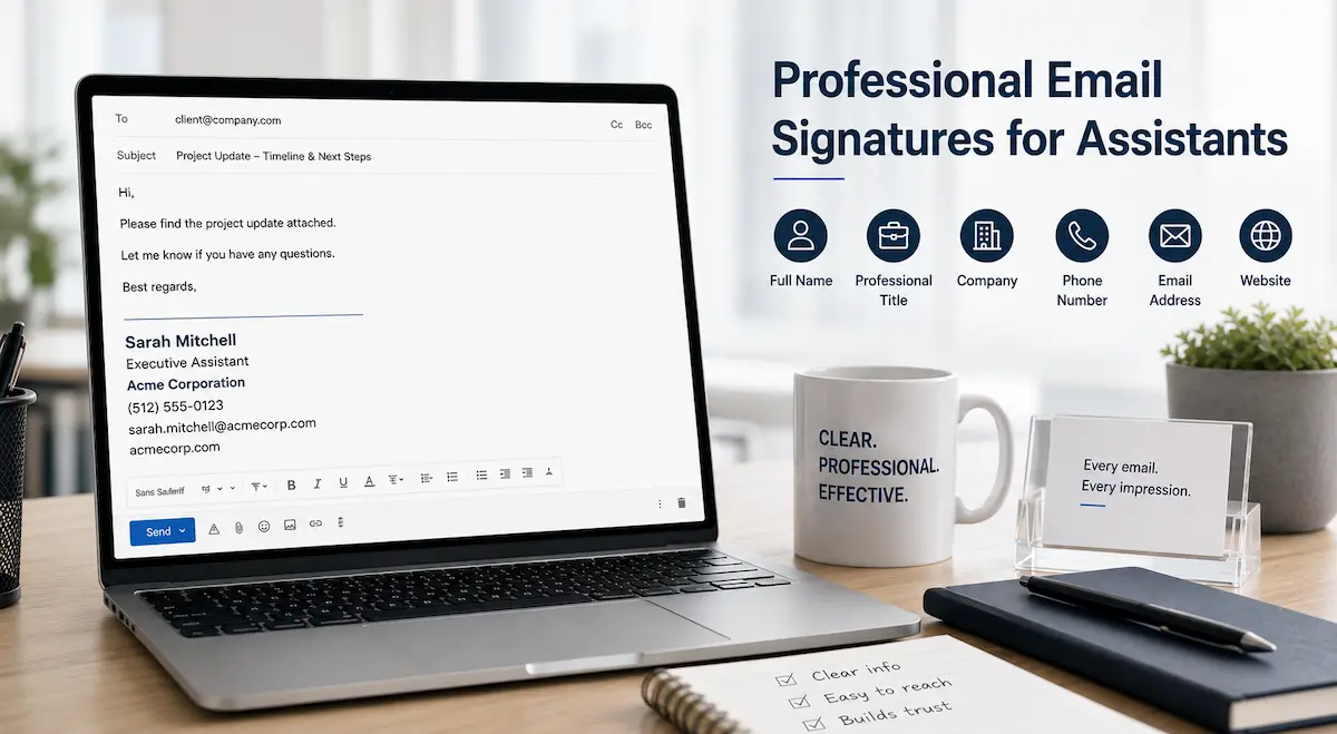 Executive Assistant Email Signature: Examples & Templates
