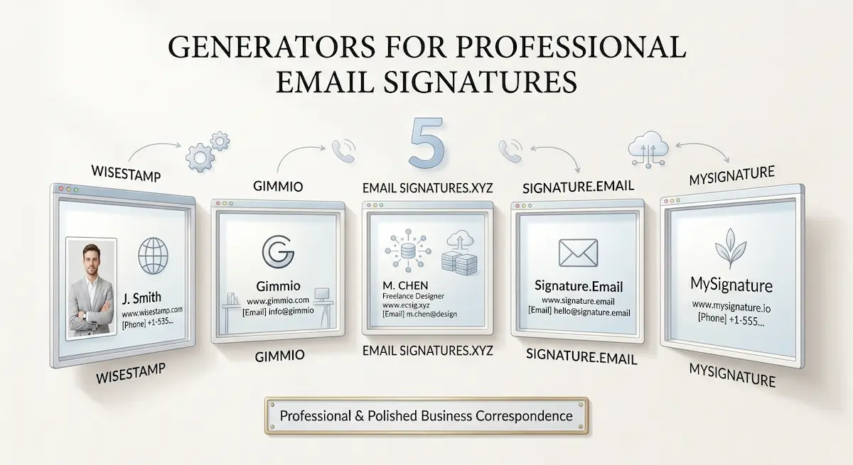Best Email Signature Generators for Solo Pros & Small Business (2026)