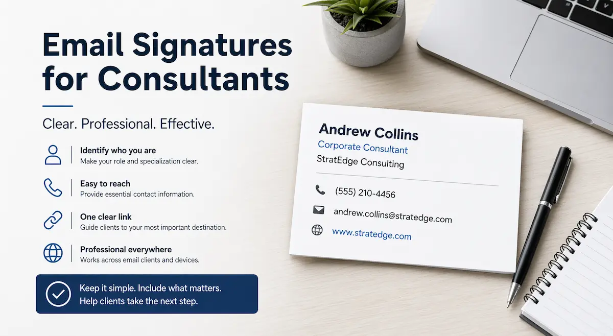 Email Signature Consultant Guide: Real Examples and Structure