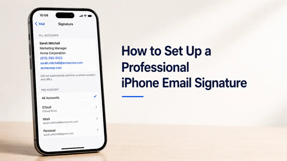iPhone Email Signature: How to Set It Up the Right Way