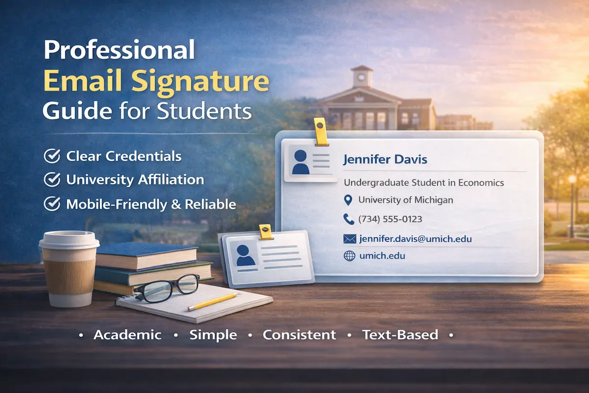 Student Email Signature: Examples & Templates