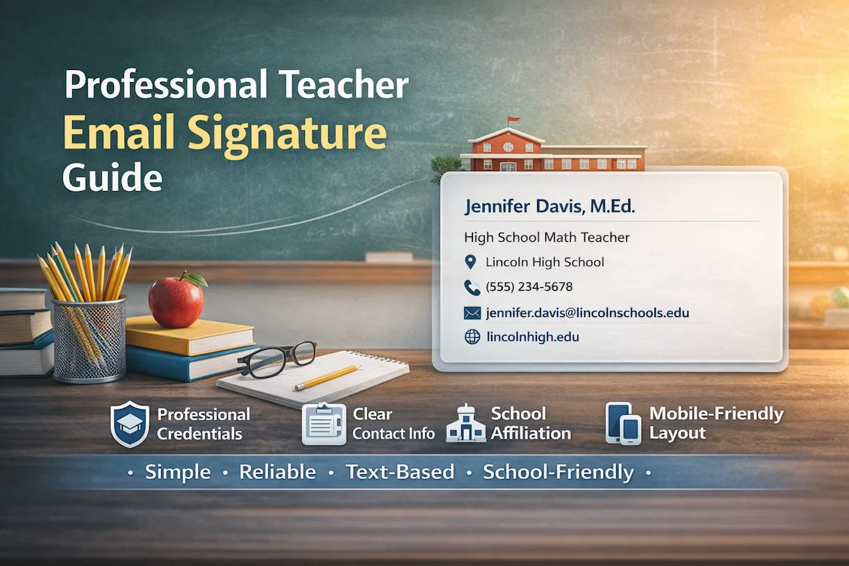 Teacher Email Signature: Examples & Templates